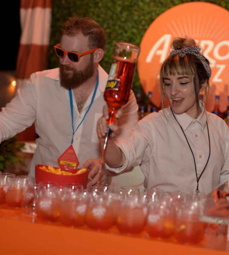 Aperol38 Spritz Aperol38 Spritz at BarillaÕs Italian Bites on the Beach sponsored by HCP Media and the Miami Herald Media Company hosted by Giada De Laurentiis - 2018 Food Network & Cooking Channel South Beach Wine & Food Festival at Beachside at Delano on February 22, 2018 in Miami Beach, Florida -PHOTO by: Seth Browarnik/WorldRedEye.com